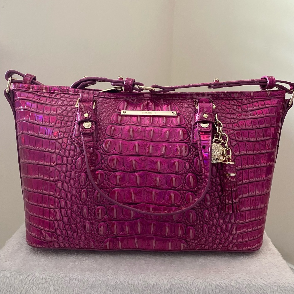Brahmin Medium Asher in Pink Potion